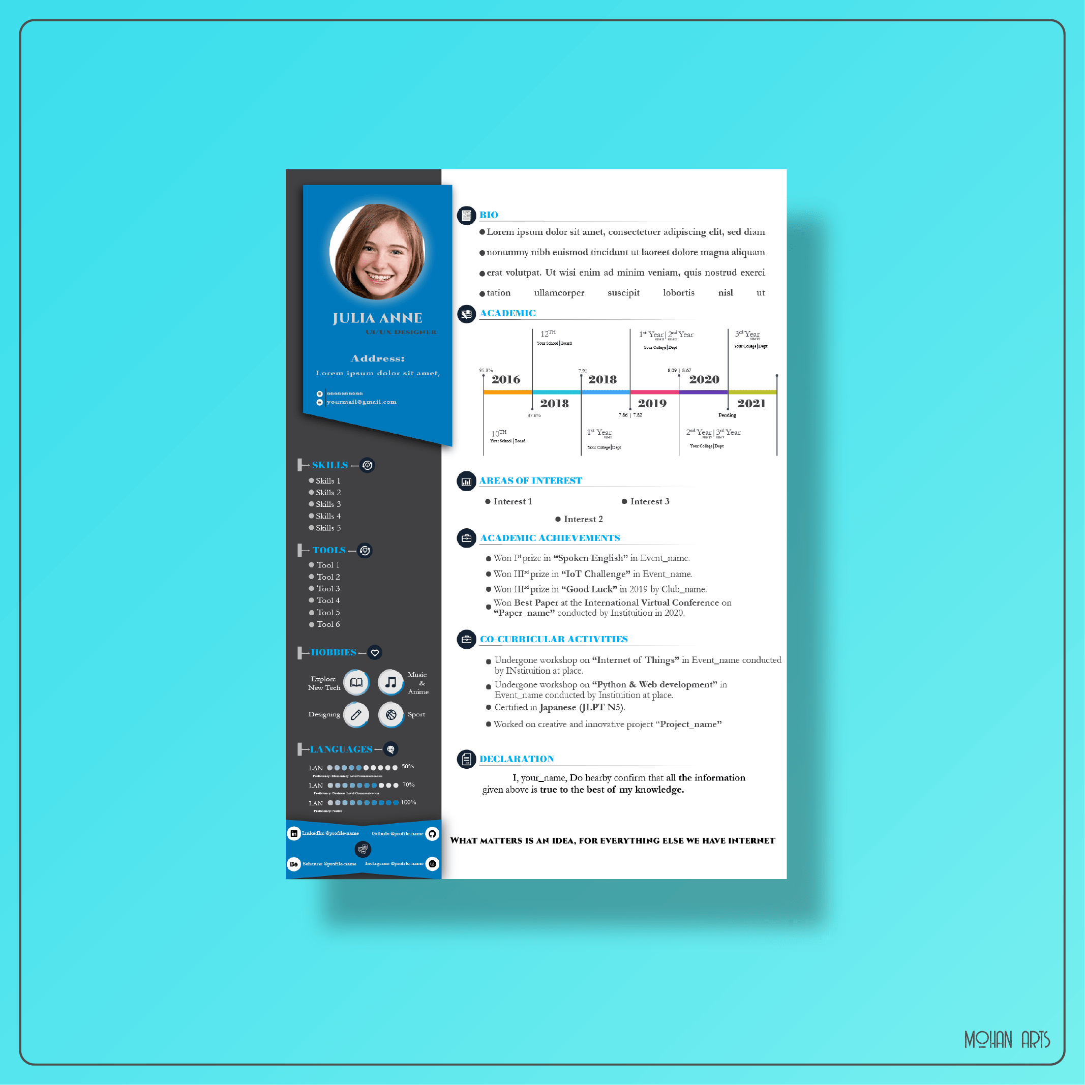 resume mockup